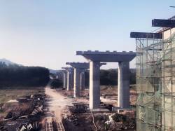 Construction of China-Laos Railway near Nateuy, Laos. By WONG Wing Yin Angel, 2019.