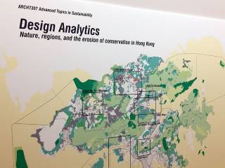 Map including student project locations, Green Belt conversions, and conservation agreement sites. By Ashley Scott Kelly, 2017.