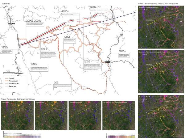 Road ecology in Zomia's last frontier: Mediating the new economic geographies of transmission lines, interbasin water transfer and access roads. By Celine Xiong Yuchen, 2025.